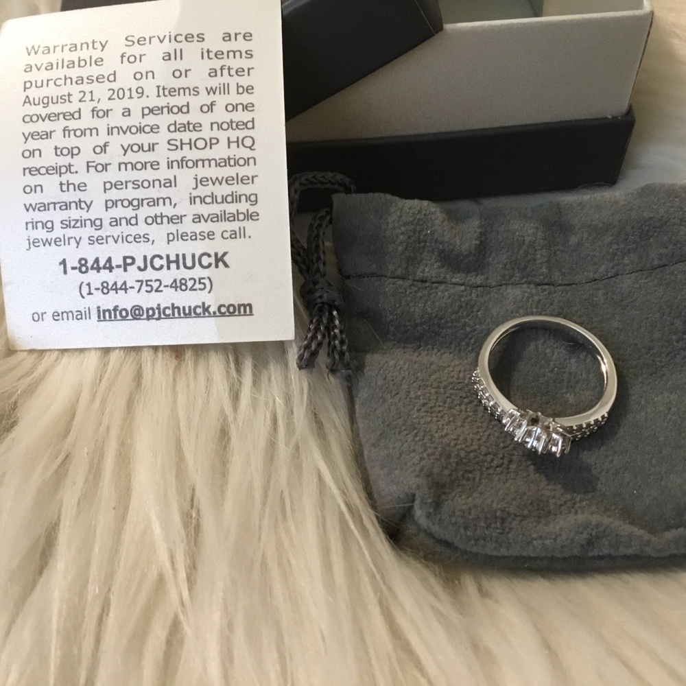 NWT Diamond Treasures SS 0.50TCW Diamond Sun Dangle Charm Crisscross Ring - Picture 15 of 16